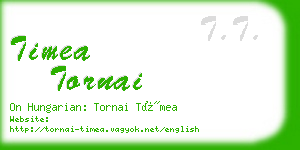 timea tornai business card